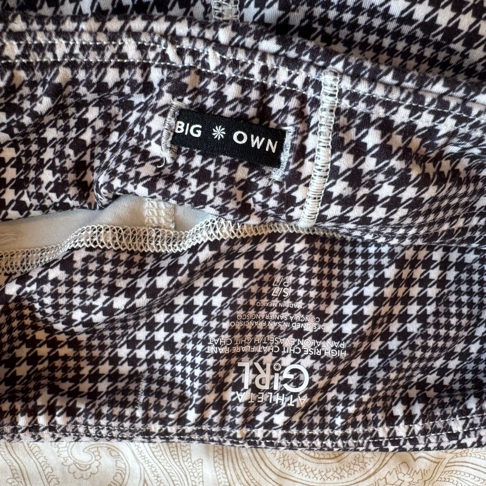 Black and White Houndstooth Skirt